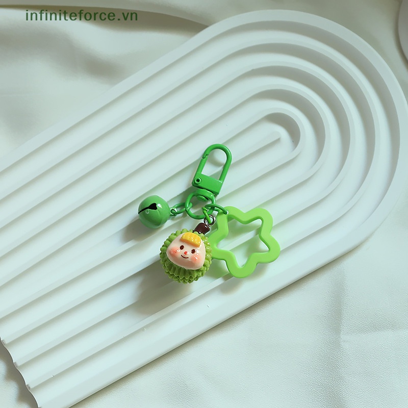 Móc Chìa Khóa resin mini Hình Trái Cây Hoạt Hình Dễ Thương Trang Trí Ba Lô Đi Học Làm Quà Tặng Bạn Bè