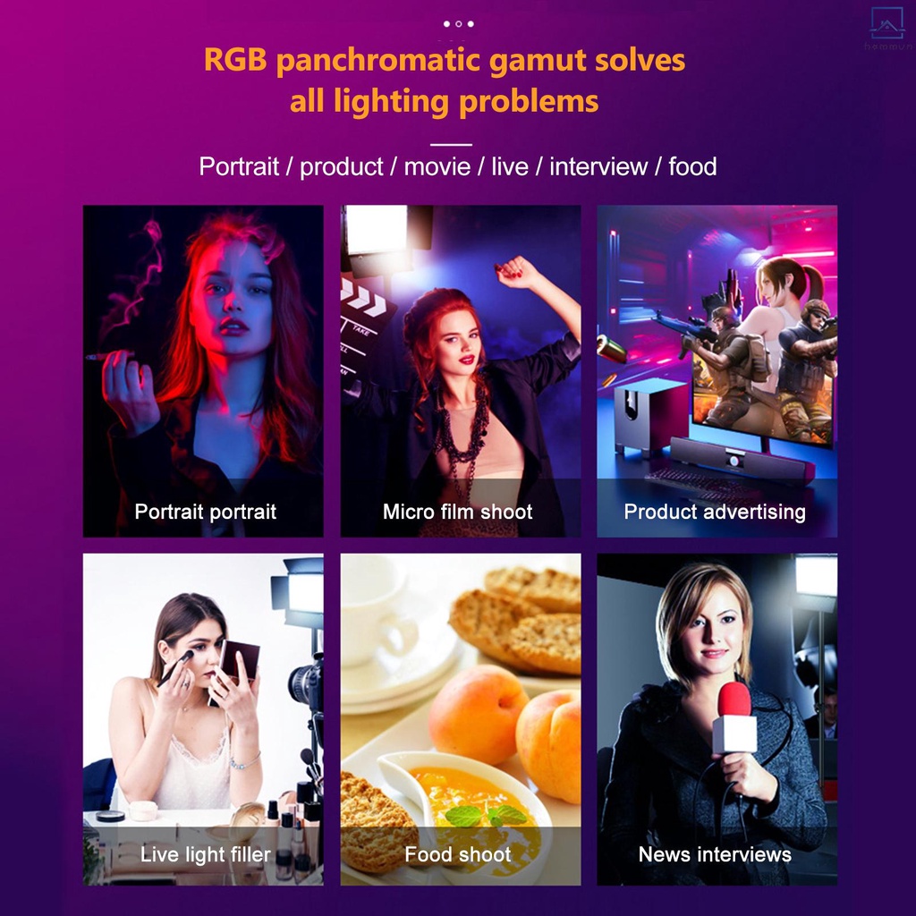 Bảng Điều Khiển Đèn led rgb Chụp Ảnh 50w 700 Hạt led 3200k-5600k dc / np Chuyên Dụng #homevn