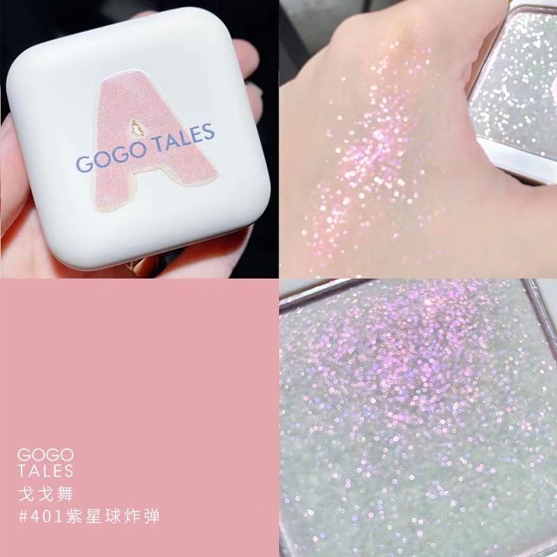 Ưu Đãi Đặc Biệt Có Sẵn!Gogo tales Bảng Phấn Bắt Sáng Tạo Khối Trang Điểm Mặt 401 #