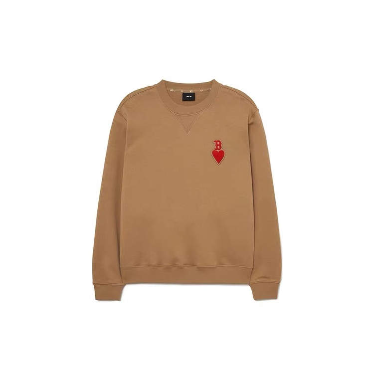 Áo Sweater Dáng Rộng Thêu Hình Trái Tim Phong Cách Hàn Quốc Thời Trang Mùa Thu 2023 Mlb