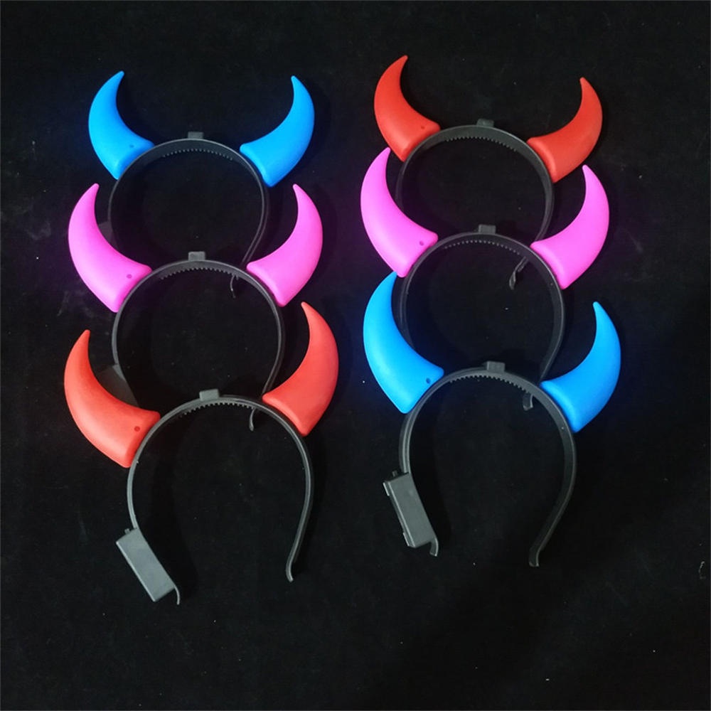 Cài Tóc Hình Sừng Quỷ Có Đèn led Phát Sáng Độc Đáo