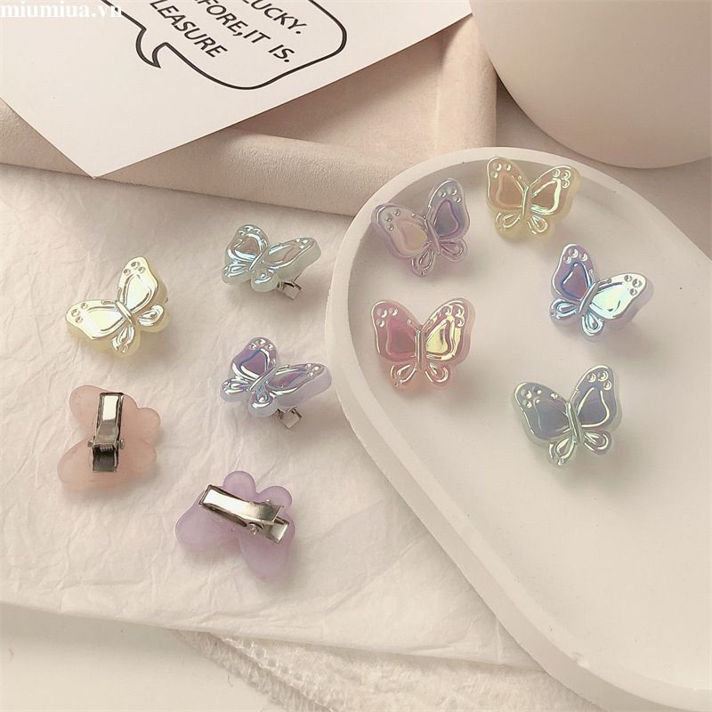Miumiua🔮Kẹp Tóc Hình Bướm Nhiều Màu Dễ Thương Cho Nữ