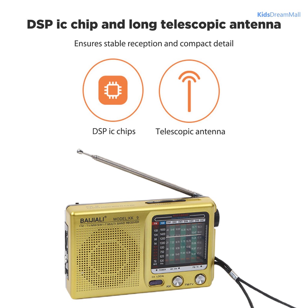 Đài radio mini Cầm Tay Phong Cách retro