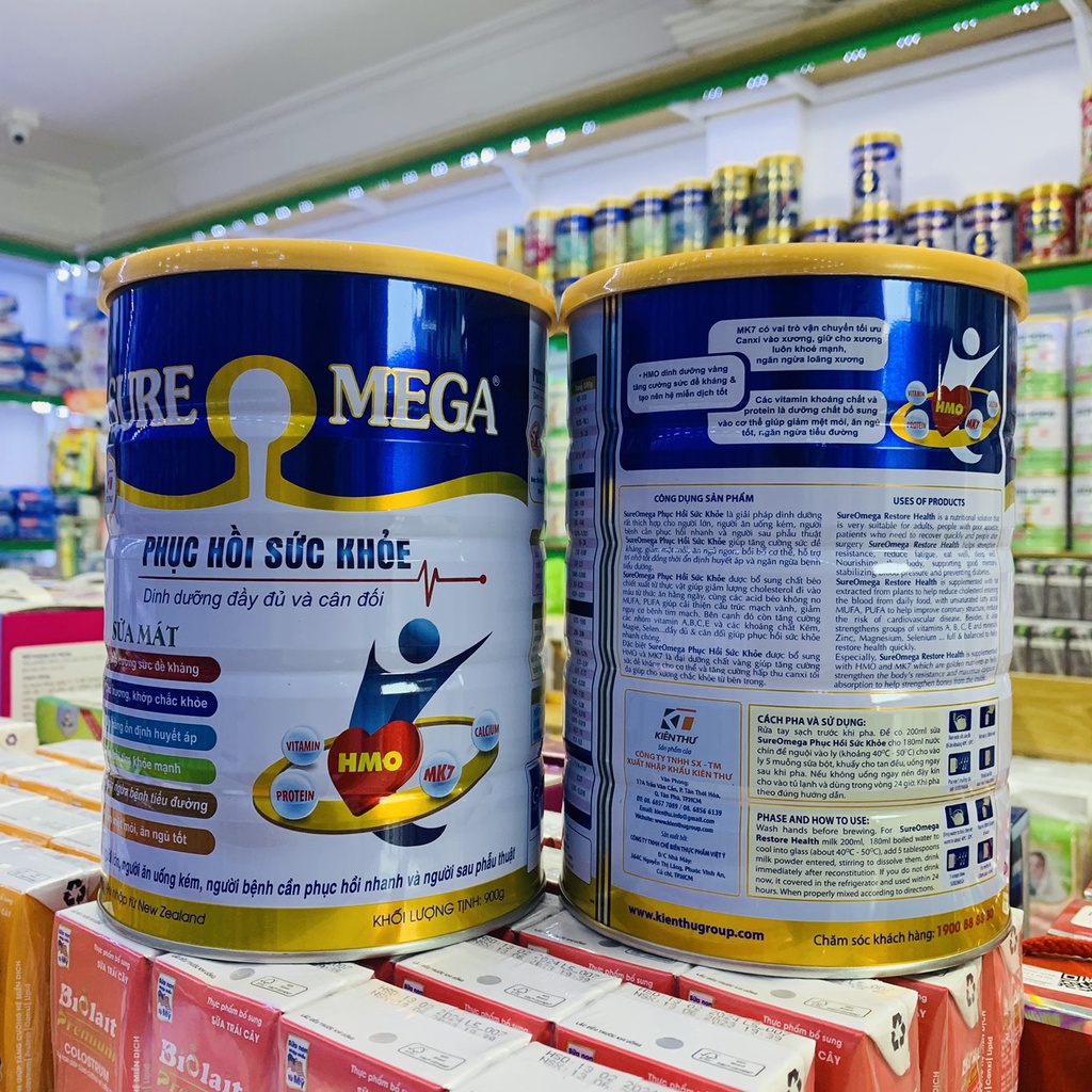 SỮA SURE MEGA 900G PHỤC HỒI SỨC KHỎE, TĂNG CƯỜNG ĐỀ KHÁNG, XƯƠNG KHỚP CHẮC KHỎE