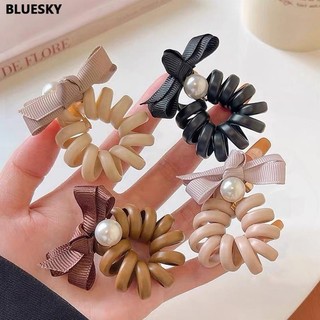 Dây buộc tóc cao su cố định tóc đơn giản thanh lịch cho nữ
