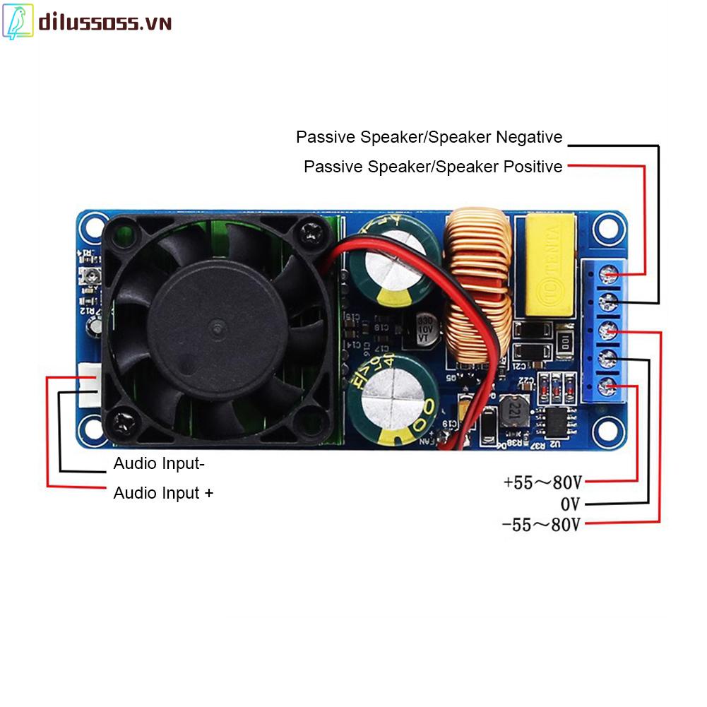 Bảng Mạch Khuếch Đại Nguồn hifi irs2092 dc dc Cho Loa Siêu Trầm Xe Hơi