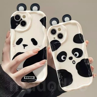 ốp lưng Cartoon Mi 15T 14T 14 13T 13 12 12X 12S 11 Lite POCO C85 M3 X3 NFC Pro Redmi 15C 15 5G Note 10 10S 9 9S 8 8A 7 Cute Panda Ear Shockproof Soft Phone Case NY 54