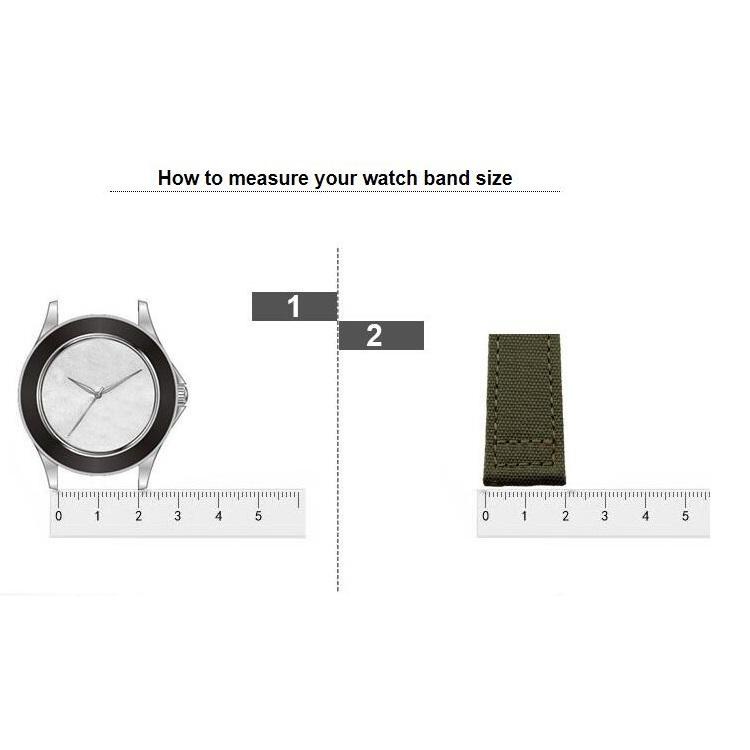 Dây Đeo Tay Bằng nylon Màu Xám 18mm 22mm 20mm Cho Đồng Hồ Nam 24mm