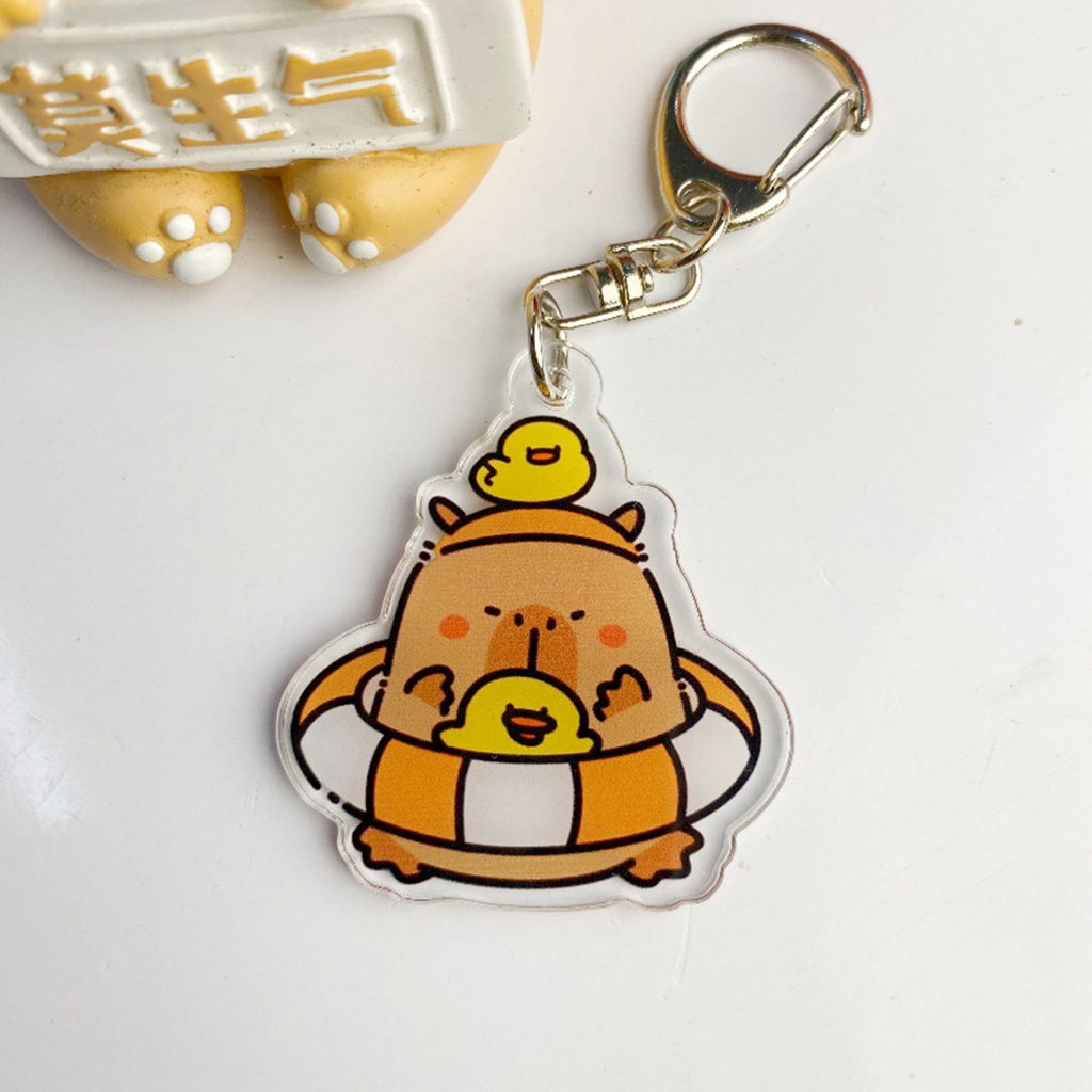 Móc Khóa Hình capybara Hoạt Hình Dễ Thương Cho Bé