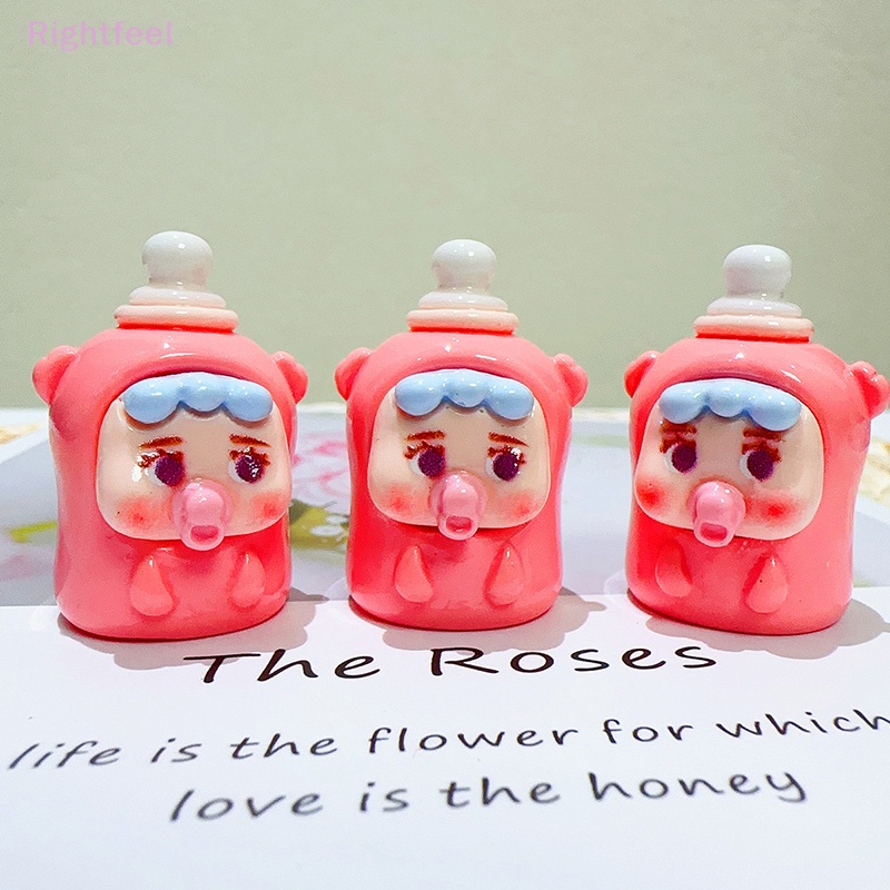 Móc Khóa Hình Bình Sữa Em Bé Bằng Nhựa resin Mới