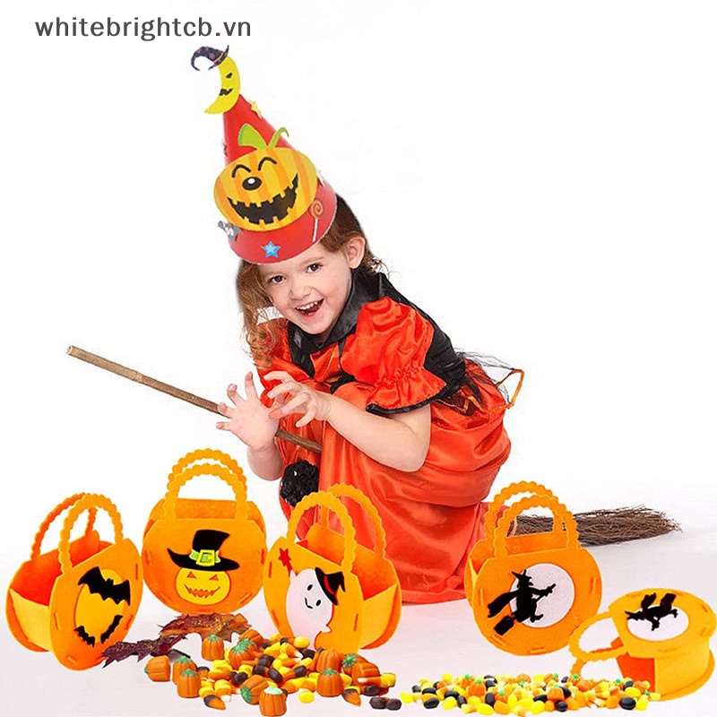 Túi Đựng Kẹo halloween / halloween / halloween / 2023 Hình Bí Ngô / Mèo Đen
