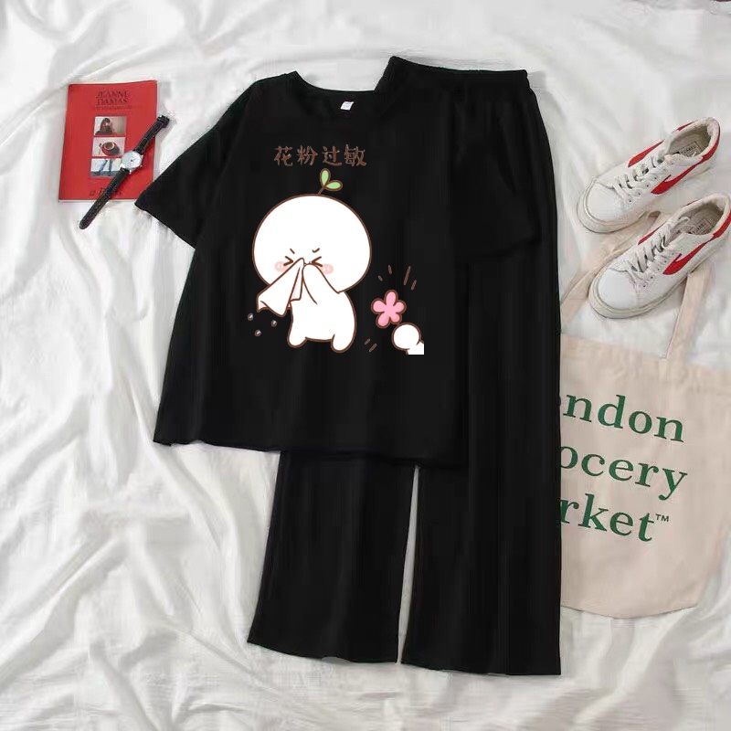 SÉT ÁO MẦM LÁ KHÓC KÈM QUẦN KẺ RẤT DỄ THƯƠNG