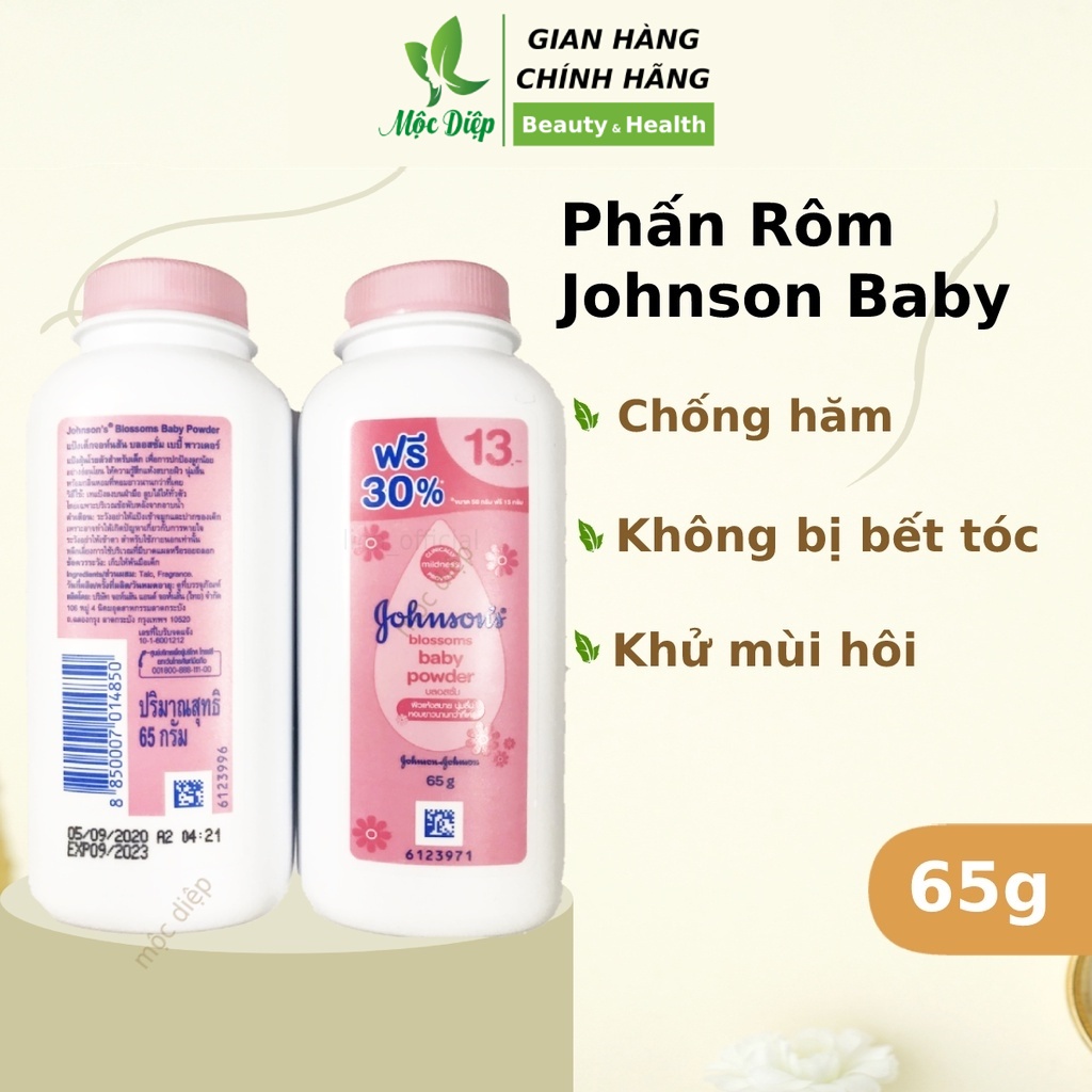 Phấm rôm hồng Johnson's Baby