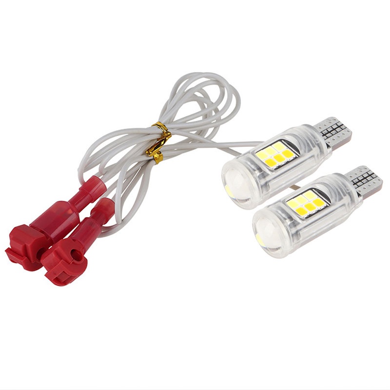 Set 2 Đèn led t15 w16w Hai Màu Siêu Sáng Gắn Đuôi Xe Mô Tô / Xe Hơi - YKD