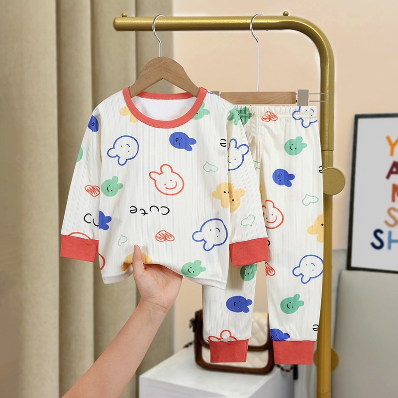 Set Đồ Ngủ Dài Tay Phong Cách Mới Cho Bé