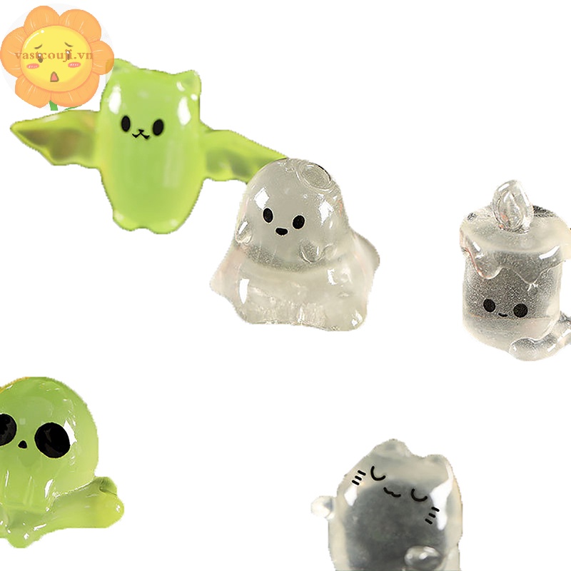 Vastji Set 6 Đồ trang trí Ma Quỷ Bí Ngô Dạ Quang Trang Trí halloween vn