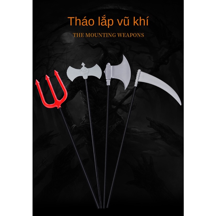 Nĩa Nhựa Rìu Đỏ Trang Trí halloween Cho Người Lớn Và Trẻ Em f6qu