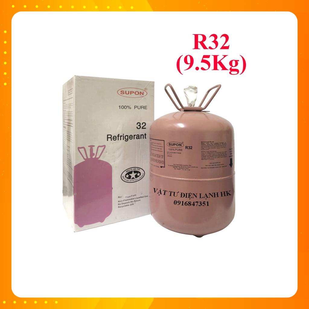Gas lạnh điều hòa máy lạnh 32 9,5Kg - Môi chất lạnh nạp ga R32 hãng SUPON loại 9.5kg