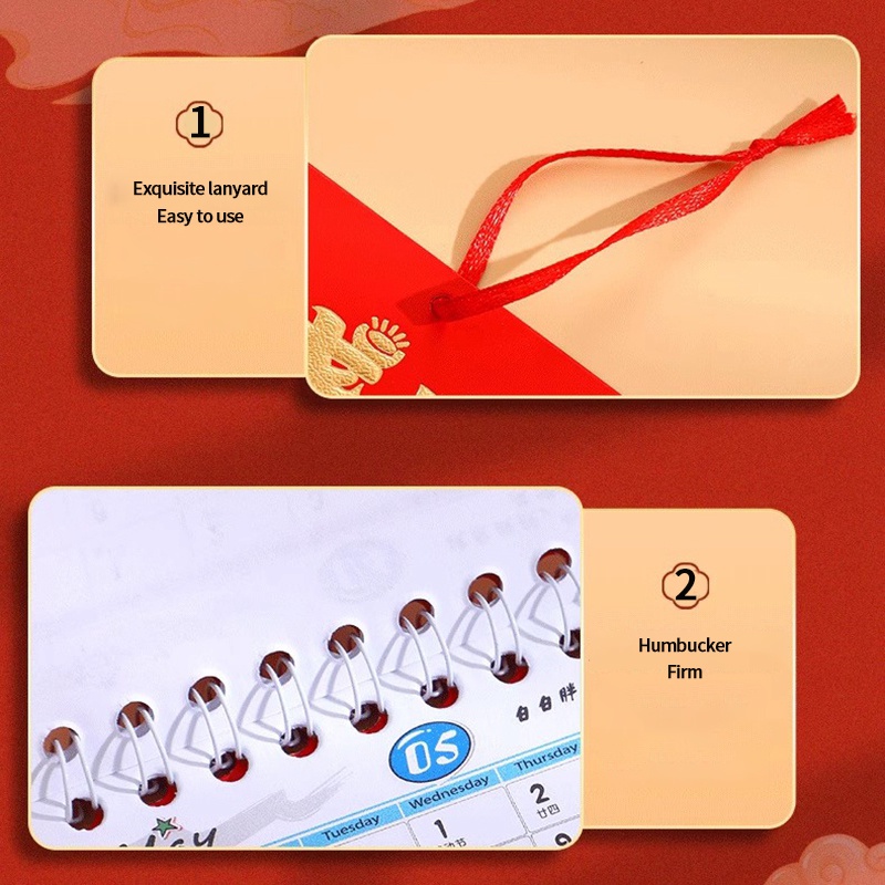 Dễ Thương Lịch Để Bàn mini Hình Rồng Phong Cách Trung Hoa