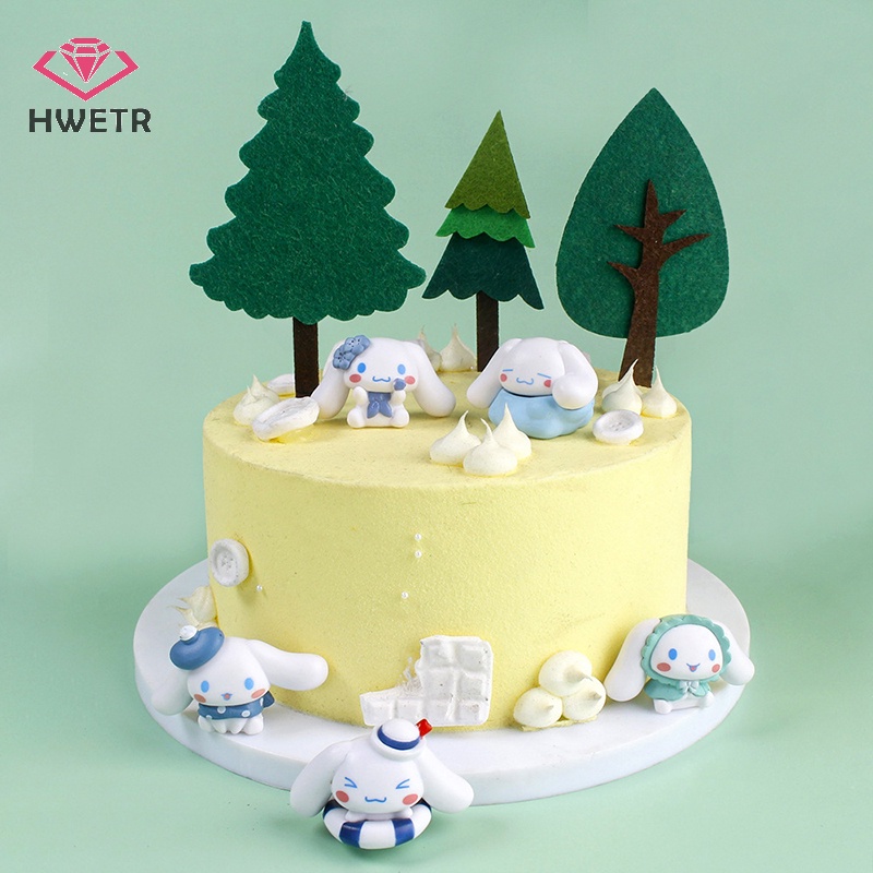 Set 5 Mô Hình Nhân Vật Hoạt Hình sanrio Cinnamoroll Dễ Thương Trang Trí Bàn Làm Việc Mới