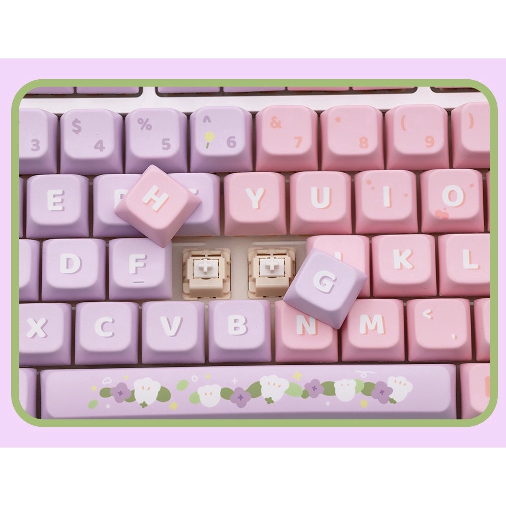 Bộ Vỏ Bàn Phím Cơ 138 / 158 Phím Hình Hoa lily of the valleykey