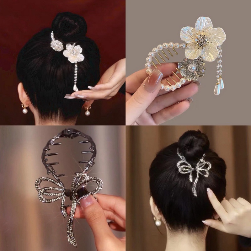Kẹp Tóc Cố Định Tóc Đuôi Ngựa Hình Quả Bóng Thịt Dành Cho Bé Gái