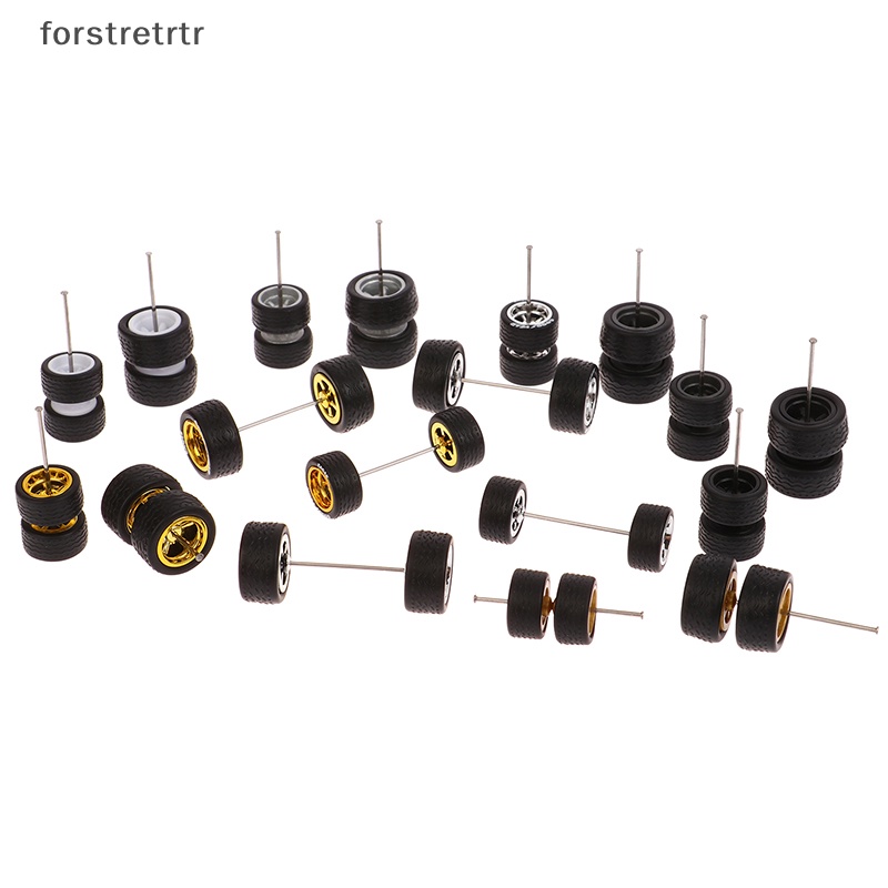 Forstretr 1 Bộ Bánh Xe 10.8 / 12.8mm 1 / 64 Bằng Hợp Kim Màu Bạc Có Thể Tháo Rời bsc-a Chuyên Dụng