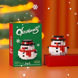 Đồ chơi lắp ráp hình ông già noel trang trí cây thông noel cho trẻ em