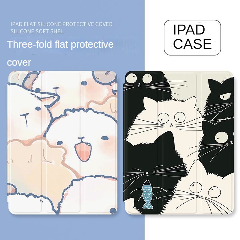 Ốp Máy Tính Bảng tpu Có Túi Khí Chống Rơi In Hoạt Hình Cho ipad gen10 2022 gen5 gen6 9.7 air5 / air4 gen9 gen8 gen7 10.2 ipad pro 11