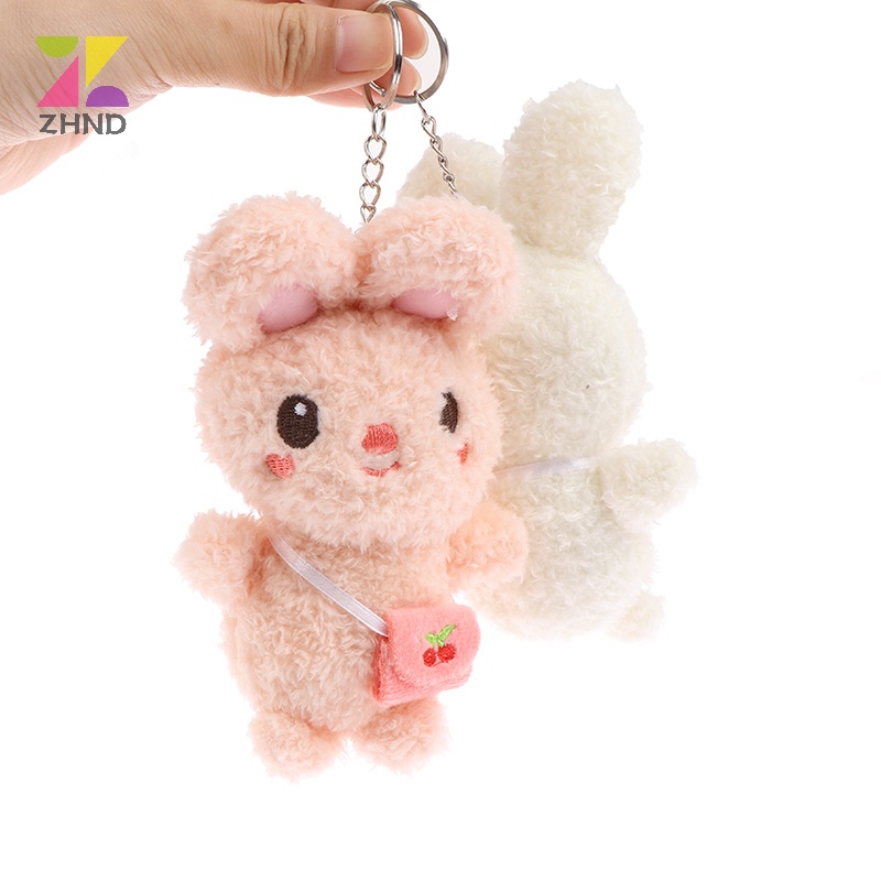 Móc Khóa Thỏ Nhồi Bông 13cm Dễ Thương