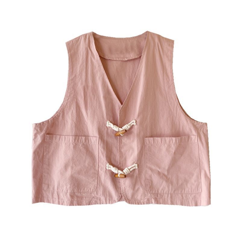 Set Áo Sơ Mi Trắng Và Áo Khoác Ghi Lê Họa Tiết Hoa Thời Trang Nhật Bản Mới Cho Nữ