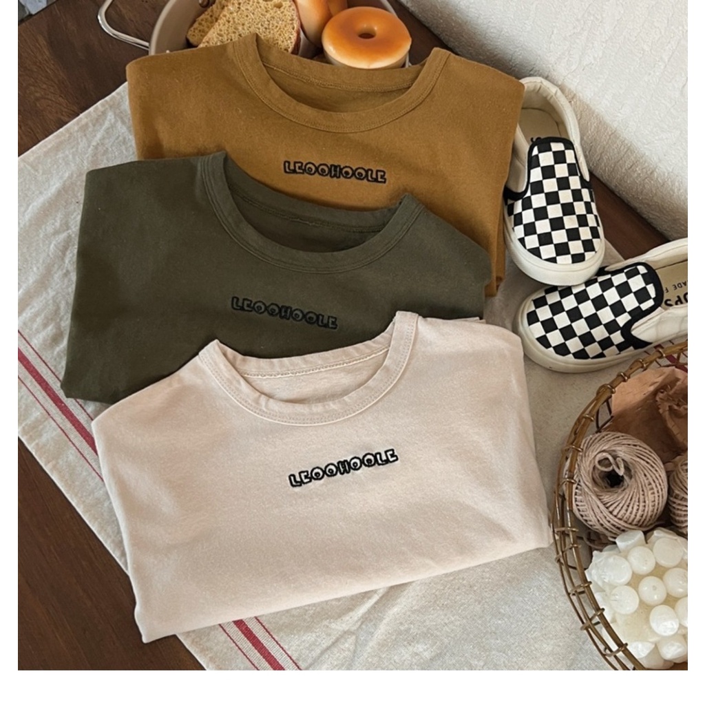 Áo Thun cotton Sáp Mềm Mại Tay Dài Thêu Họa Tiết Thời Trang Mùa Xuân Dành Cho Trẻ Em