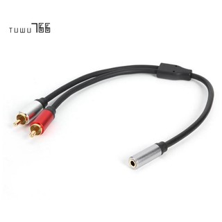 Rca dây cáp âm thanh 3.5mm jack 3.5mm / 2rca cho điện thoại mp3