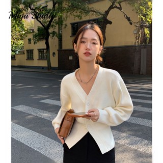 Miya Studio Áo Len áo khoác cardigan áo cardigan Thời trang hàn quốc WMY2390HVV 36Z230908 