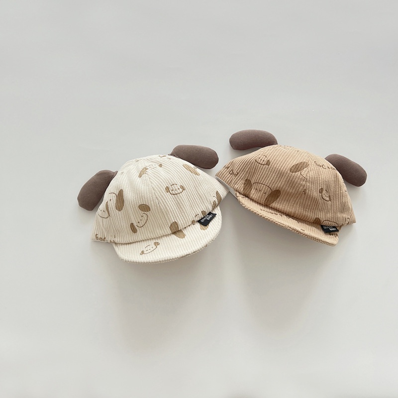 Nón bucket Chất Liệu Vải Nhung Họa Tiết Hoạt Hình Chống Nắng Ngoài Trời Cho Bé