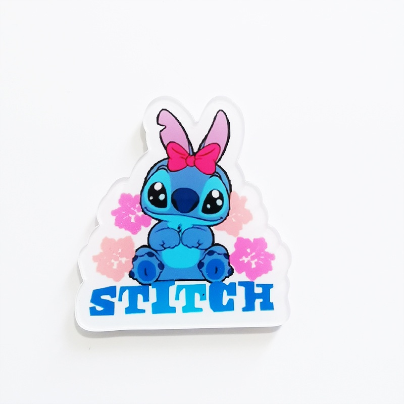 Ghim Cài Áo Bằng acrylic Hình stitch disney Đáng Yêu