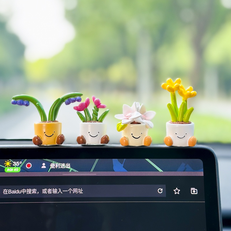 Mới!!!! Mô Hình Búp Bê mini Dễ Thương Dùng Trang Trí Xe Hơi / Nhà Cửa / Văn Phòng
