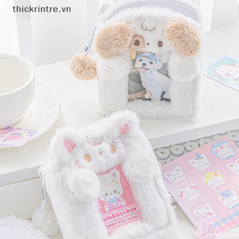 Album Đựng Thẻ id Sưu Tầm Bằng Lông Nhung Phong Cách Hoạt Hình Hàn Quốc vn