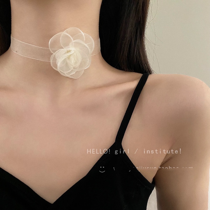 Băng Đô Ren Hoa Trắng Phong Cách Hàn Quốc Thời Trang Cho Nữ