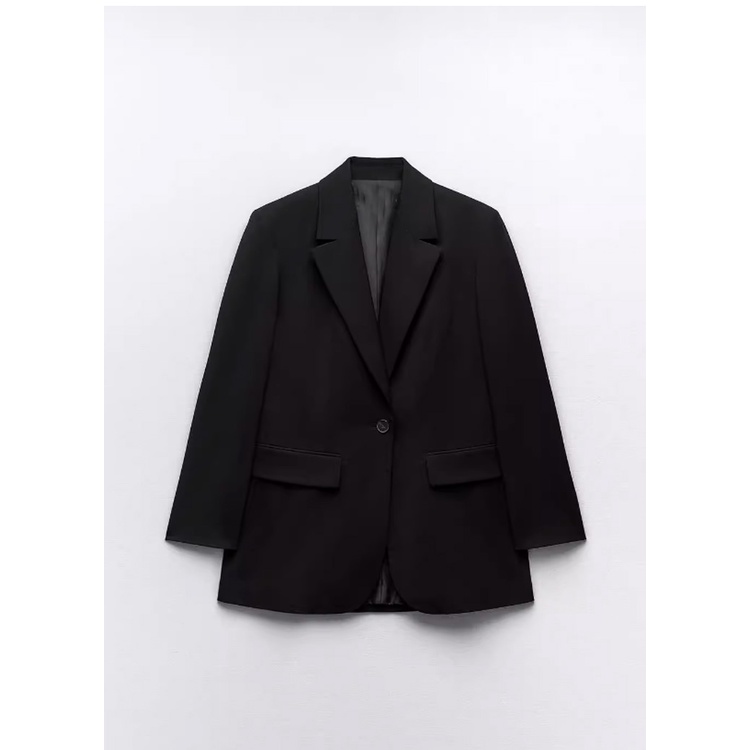 Zara Áo Khoác blazer Tay Dài Có Túi 23 Màu Thời Trang Thu Đông2753635