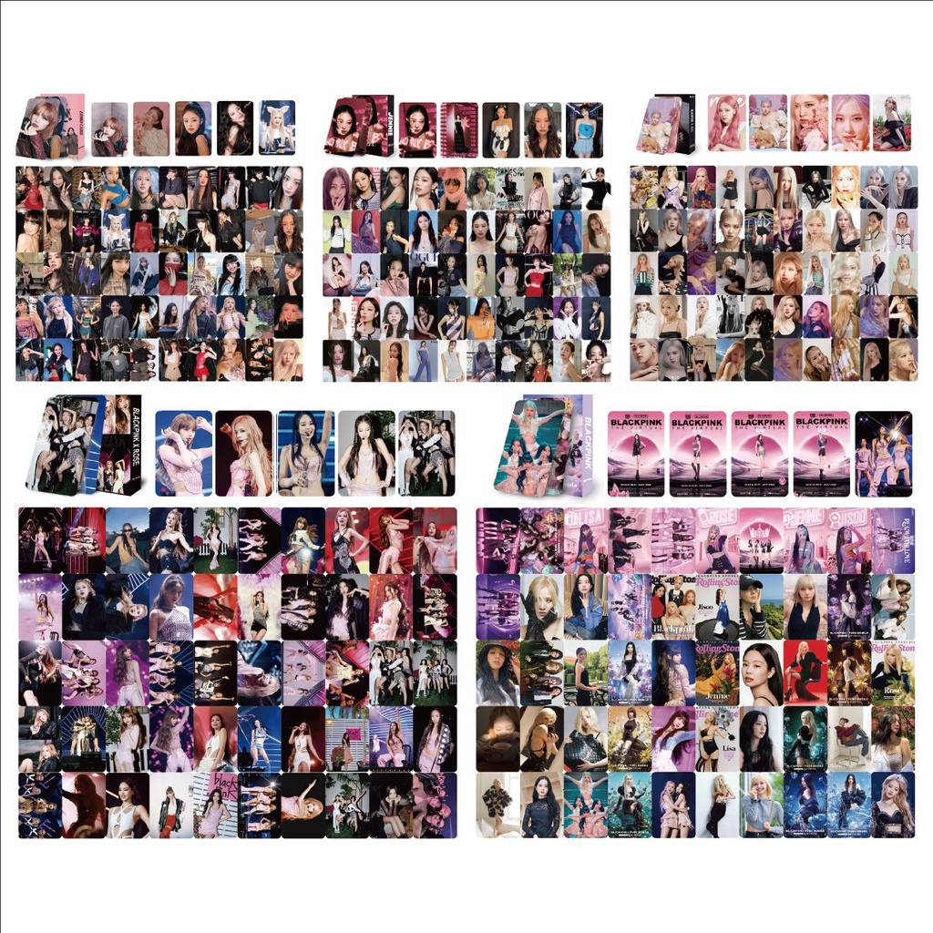 Set 55 Tấm card Hình Nhóm Nhạc blackpink Thẻ