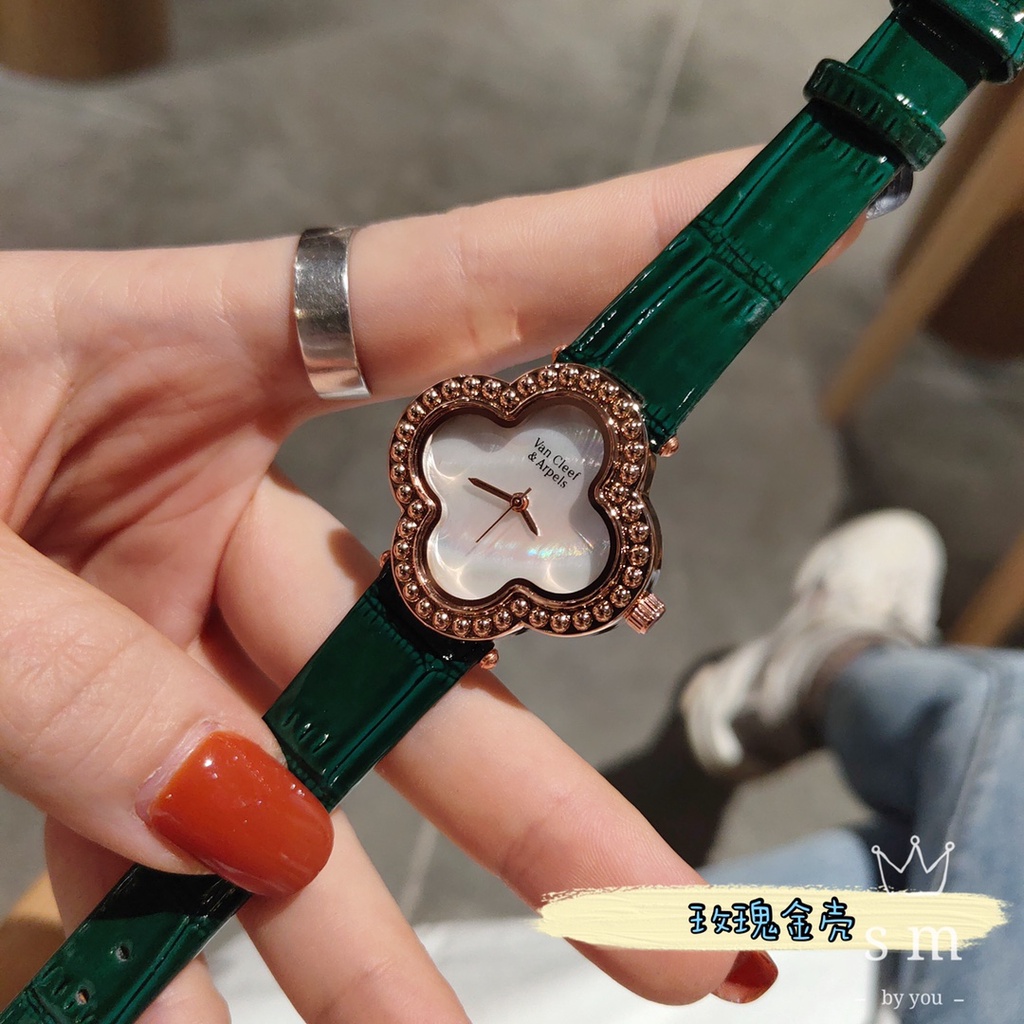 Đồng Hồ Đeo Tay Máy quartz Mặt Vỏ Sò Thời Trang Cho Nữ