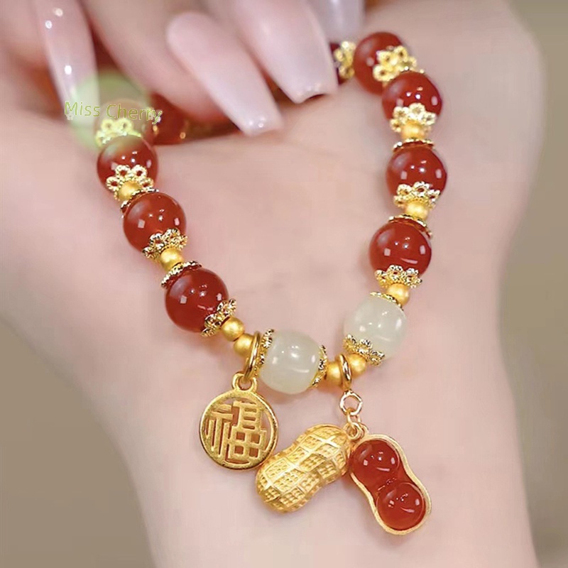 Vòng Tay Ngọc Bích Giả Thời Trang harajuku Cho Nữ