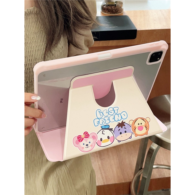 Bao Da Máy Tính Bảng In Hoạt Hình disney Cho ipad10.2 ipad10th mini6 ipad9.7 air10.9 pro11 / ipad12.9 ipad gen9 Ốp