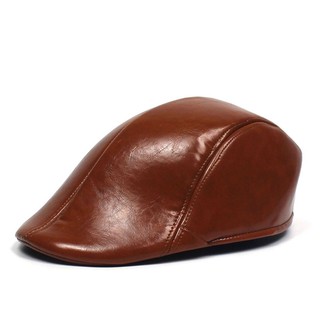 Fancyqube Mũ Beret Da Thời Trang Dành Cho Nam