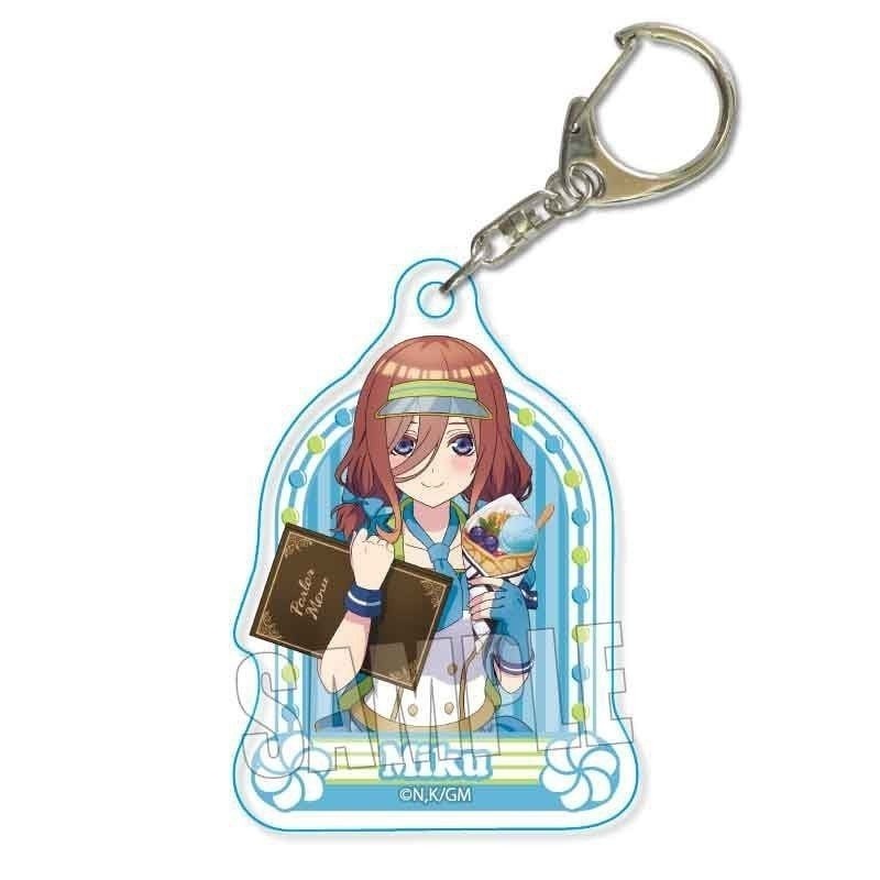 Móc khóa Gotoubun no Hanayome Nhà có 5 nàng dâu in hình anime chibi xinh xắn độc đáo