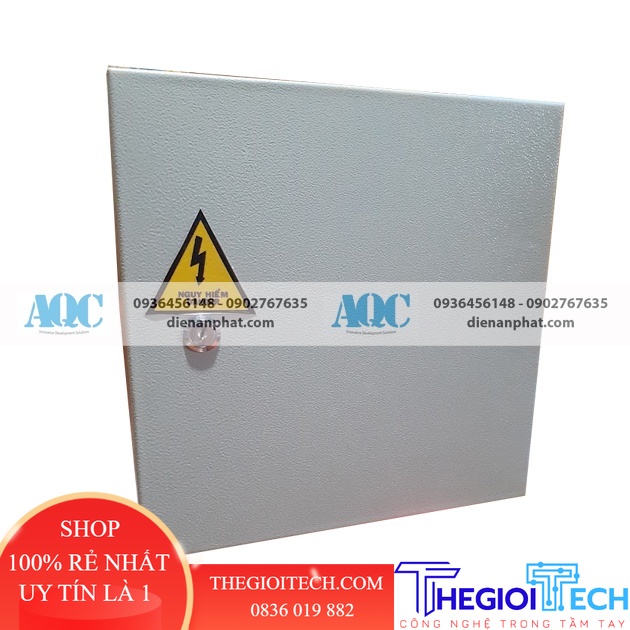 Vỏ tủ điện 300 x 300 x 210 x 1.0 sơn tĩnh điện + tặng kèm chặn cuối hoặc nhãn mica - 6 chặn cuối