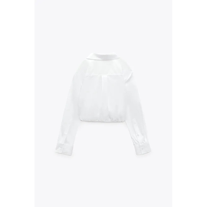 Áo sơ mi croptop Zara authentic