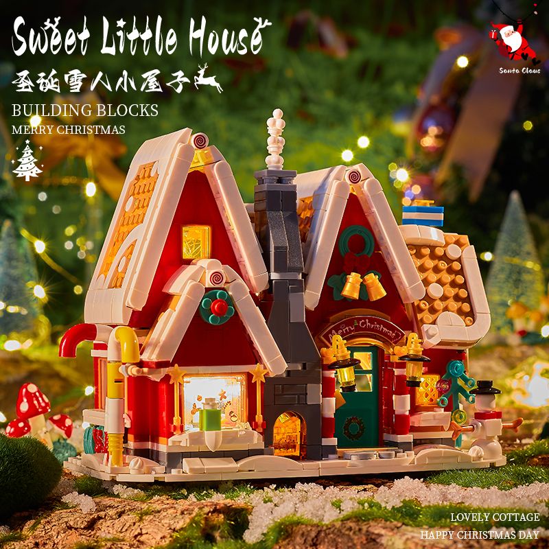 Mô Hình Đồ Chơi Khối Xây Dựng Giáng Sinh Bằng Cotton Trang Trí Gửi Quà Tặng Bạn Bè Cho Bạn Bè