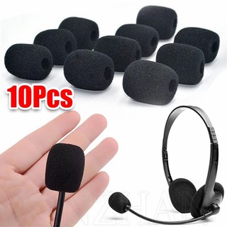 Set 10 vỏ xốp mini bọc đầu micro mật độ cao màu đen thông dụng